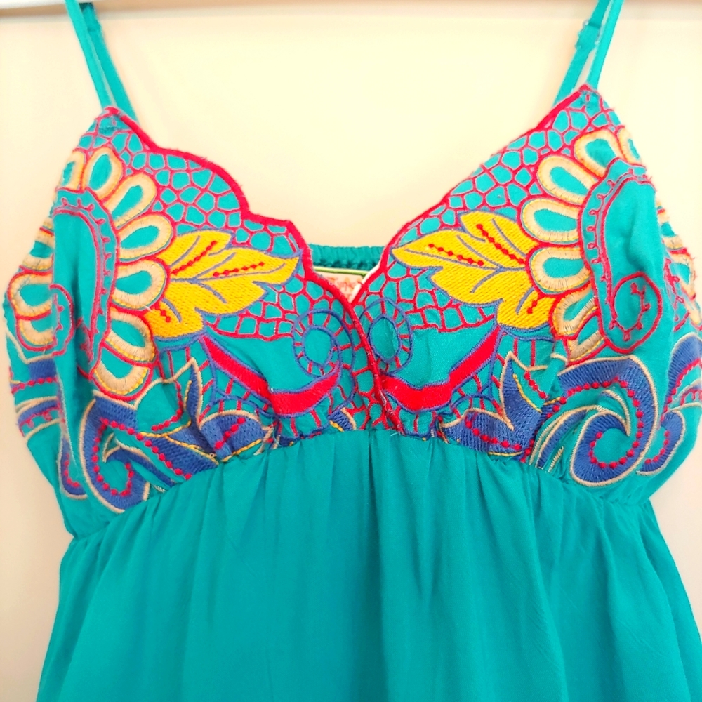 Flying Tomato Embroidery Boho Summer Dress Size S - Picture 4 of 17